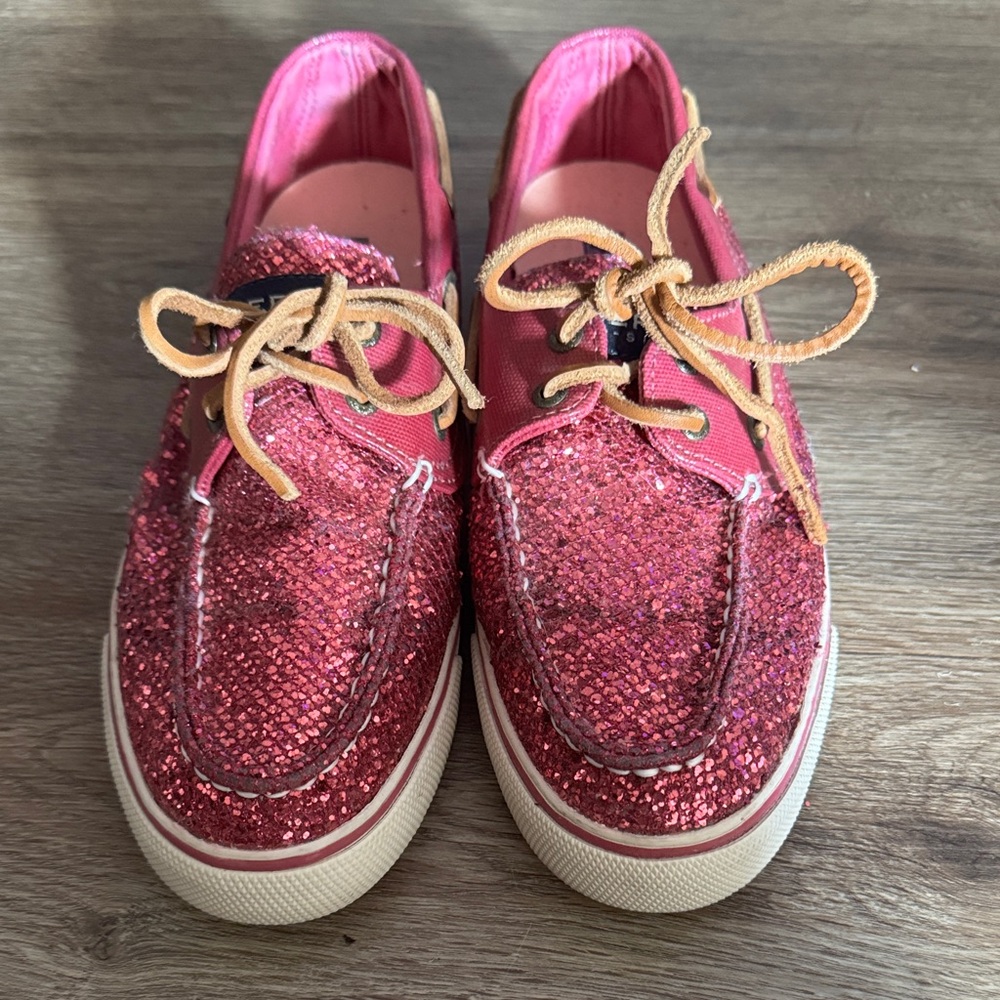 Sperry Pink Glitter Women's Sneakers